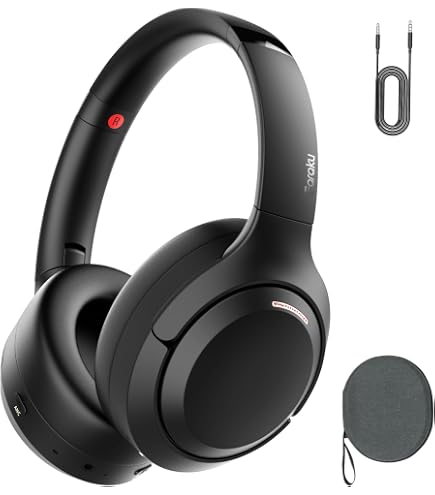 Amazon.co.jp: 有線 ノイズキャンセリングヘッドホン ブラック MDR
